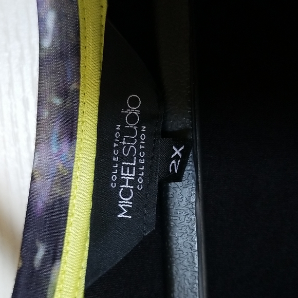 Unique tee with braid details, 2X - Picture 3 of 6